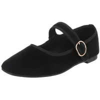 Ital-Design ZaKoonaC Oxfords Schnürpumps für Damen mit Blockabsatz (Schwarz,38) - 38 EU