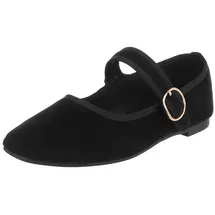 Ital-Design ZaKoonaC Oxfords Schnürpumps für Damen mit Blockabsatz (Schwarz,38) - 38 EU