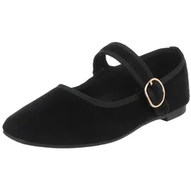 Ital-Design ZaKoonaC Oxfords Schnürpumps für Damen mit Blockabsatz (Schwarz,38) - 38 EU