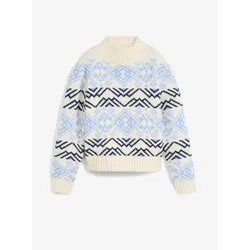 bonprix Norweger-Pullover, weiß, 44/46 (L)