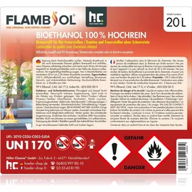 Höfer Chemie Bioethanol 100% Hochrein 60 l