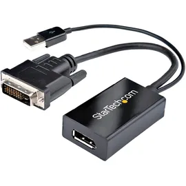 Startech StarTech.com DVI DisplayPort Adapter mit USB Power - DVI-D zu DP Video Adapter - DVI zu DisplayPort Konverter - 1920 x 1200 (DVI2DP2)