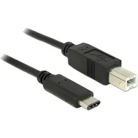 DeLock 83601 USB 2.0 Kabel, USB-C Stecker - USB-B Stecker, 1 m zu Typ B (M)
