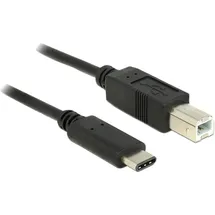 DeLock 83601 USB 2.0 Kabel, USB-C Stecker - USB-B Stecker, 1 m zu Typ B (M)