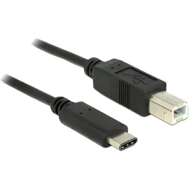 DeLock 83601 USB 2.0 Kabel, USB-C Stecker - USB-B Stecker, 1 m zu Typ B (M)