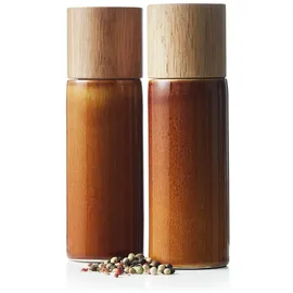 Bitz Salz- & Pfeffermühle Set 2-tlg. 17 cm amber