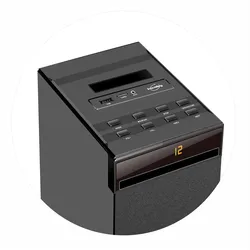 Schwarzer Soundturm mit CD-Player, Bluetooth, FM und USB, 60W + Fernbedienung