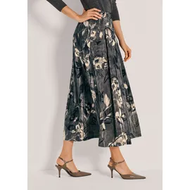 Madeleine Maxirock Damen Floral Grau 46