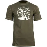 Hart T-Shirt Ground Horn, oliv, M