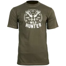 Hart T-Shirt Ground Horn, oliv, M