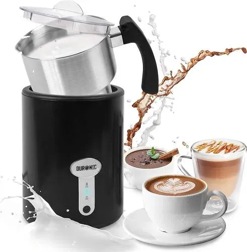 Preisvergleich Produktbild Duronic MF500 Milchschäumer - Automatischer Milchaufschäumer 500W - 500 ml Edelstahlkrug - Für Kaffee, heiße Schokolade