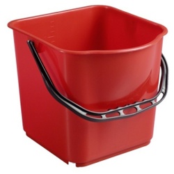 Haug Eimer, 15 Liter, aus Polypropylen, Farbe: rot