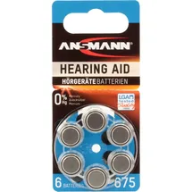 Ansmann 1x6 Ansmann Zinc-Air 675 (PR44)