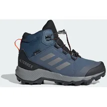 adidas Terrex Mid Gore-tex® Kinderswander Schuhe - Wonder Steel / Grey Three / Semi Impact Orange - EU 28 1/2