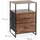 Relaxdays Nachttisch Industrial 45 x 41 x 70 cm Schwarz/Braun
