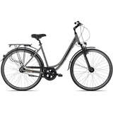 Adler Verona Nexus Wave Damenrad 28 Zoll 7 Gang Citybike mit Straßenausstattung, Farbe:khakigrey Black orange matt, Rahmengröße:58 cm, Laufradgröße:28 Zoll