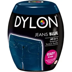 Basis Dylon Machine Wachs Textilfarbe Jeans Blau 350 g