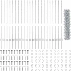 vidaXL Zaun 25 x 1 m Silber/Verzinkt