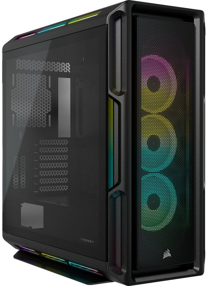 Corsair PC-Gehäuse Corsair iCUE 5000T RGB, Tower-Gehäuse, (Tempered schwarz