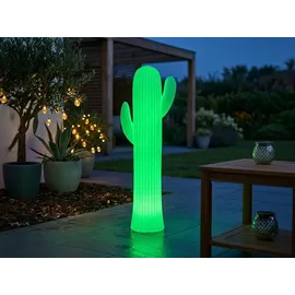smartwares LED Solar-Stehleuchte Kaktus 111,5 cm 1 Stück weiß