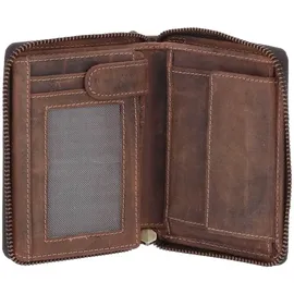 The Skandinavian Brand RFID Wallet Hunter Leather Portemonnaie tan