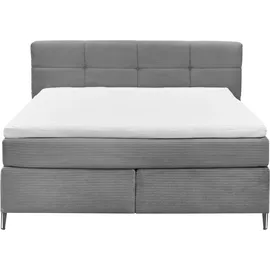 Set One by Musterring Boxspringbett Fairfield 160 x 200 cm Stoff Ash
