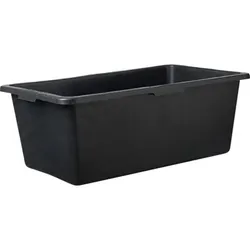 Mörtelkasten 90L schwarz, eckig, L-Skala