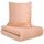 Bugatti Bettgarnitur unifarben Orange 135 x 200 cm + 80 x 80 cm