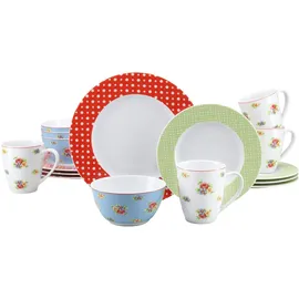 CreaTable Emily Kombiservice 16-tlg. bunt
