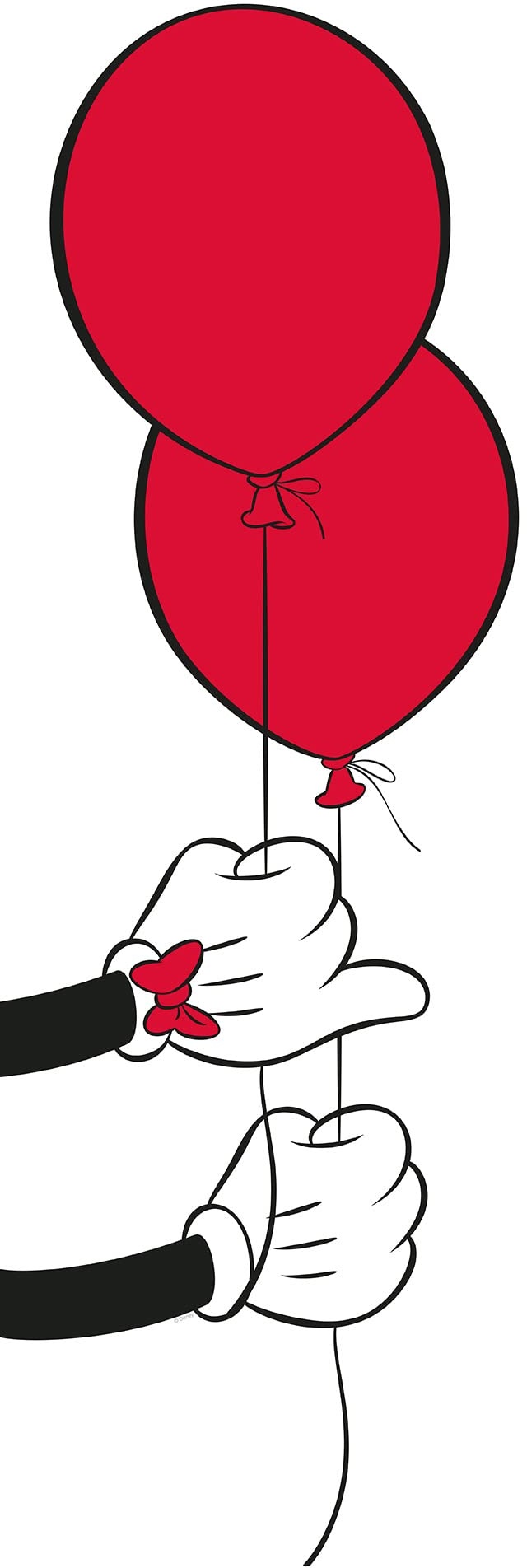 Komar Mickey Mouse Balloon - Größe: 50 x 70 cm, Wandbild, Poster, Kunstdruck (ohne Rahmen), Disney