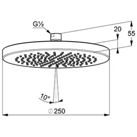Kludi A-QA Kopfbrause Ø 245 mm (6651139-00)