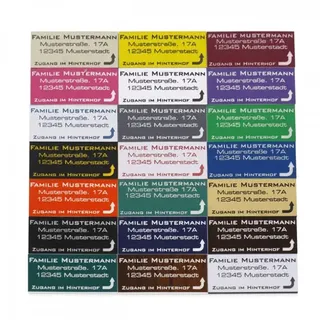 Kunststoff Klingelschild (60 x 25 mm)