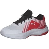 Puma Varion Jr Hallenturnschuh, Puma White Puma Black High Risk Red, 29