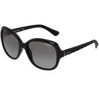 Vogue VO2871S Damen-Sonnenbrille Vollrand Butterfly Kunststoff-Gestell, Schwarz