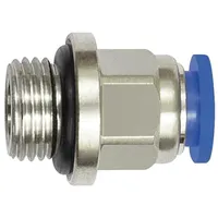 Riegler Gerade Steckverschraubung »Blaue Serie« mini, M5 a., Schlauch-