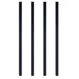 NATURALLY Trinkhalme aus Papier, schwarz, Ø6mm, 15cm, 150 Stk.