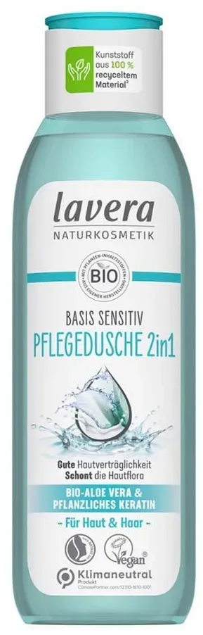 lavera Duschgel Basis Sensitiv - Hydro Feeling 2in1 Pflegedusche 250ml