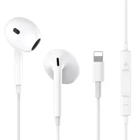 OLKIEQZ iPhone Kopfhörer mit Kabel 【MFi Certified】 HiFi Stereo Lightnings Ohrhörer mit Mikrofon und Lautstärkeregler, Kompatibel mit iPhone 14/13/12/11/SE/X/XS/XR/8/7,Unterstützt Alle iOS Systeme