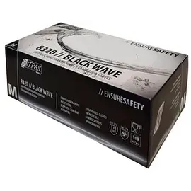 Nitras Einmalhandschuhe BLACK WAVE M schwarz