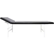 Söhngen Untersuchungsliege Stahlrohr, Kopfteil verstellbar, 200 x 70 x 65 cm, schwarz,