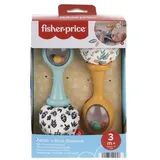 Mattel Fisher-Price Babys Rumba-Rasseln Spielzeug, 2er-Set für Babys ab 3 Monaten, ko