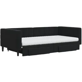 vidaXL Tagesbett 100 x 200 cm Schwarz