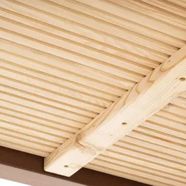 Home Deluxe Sitzgarnitur KOBON 240,5x76x60cm Stahl/Sibirische Lärche (35676)