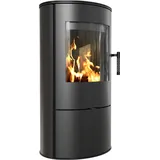 Kratki Kaminofen aus STAHL Rollo | Ø 150 7 kW | Innenverkleidung schwarz