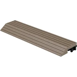 ML-Design WPC Abschlussleiste Abdeckleiste für WPC Terrassenfliesen Bodenbelag Dunkelbraun