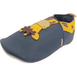 Giraffe Kleinkinder Krabbelschuhe, dunkelblau (navy)