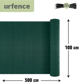 urfence Sichtschutzmatte 100 x 500 cm grün PVC