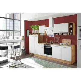 Respekta Küchenzeile Hilde LBBEKB310EWC ohne E-Geräte 310 cm Weiß