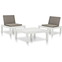 vidaXL Garten-Lounge-Set weiß 3054472