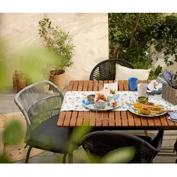 Tchibo - Stuhl mit Textilgeflecht - 55,5x57x83,5cm - anthrazit - Stahl / Polyester / Polyurethan